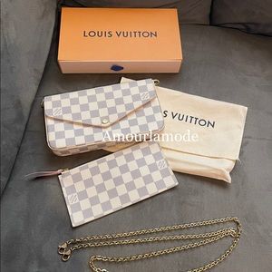 FÉLICIE POCHETTE Damier Azur